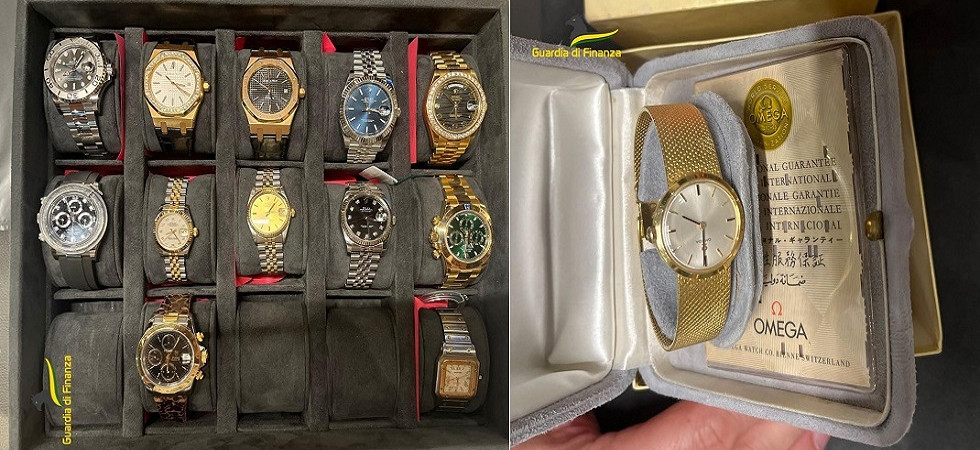 'Compro-oro' irregolare: le Fiamme gialle sequestrano 28 orologi di lusso (tra Rolex